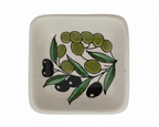 Olive Pattern 10 cm Square Bowl