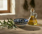 Olive Pattern 9cm Ceramic Deep Bowl