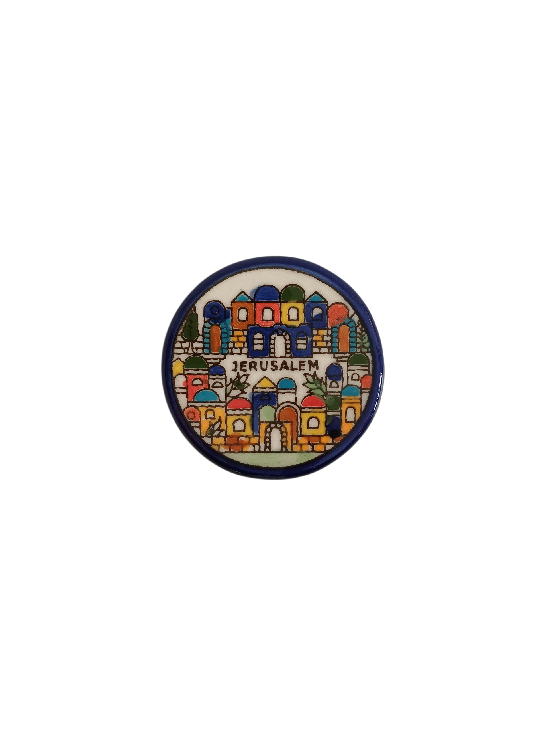 7 cm Ceramic Magnet- Jerusalem