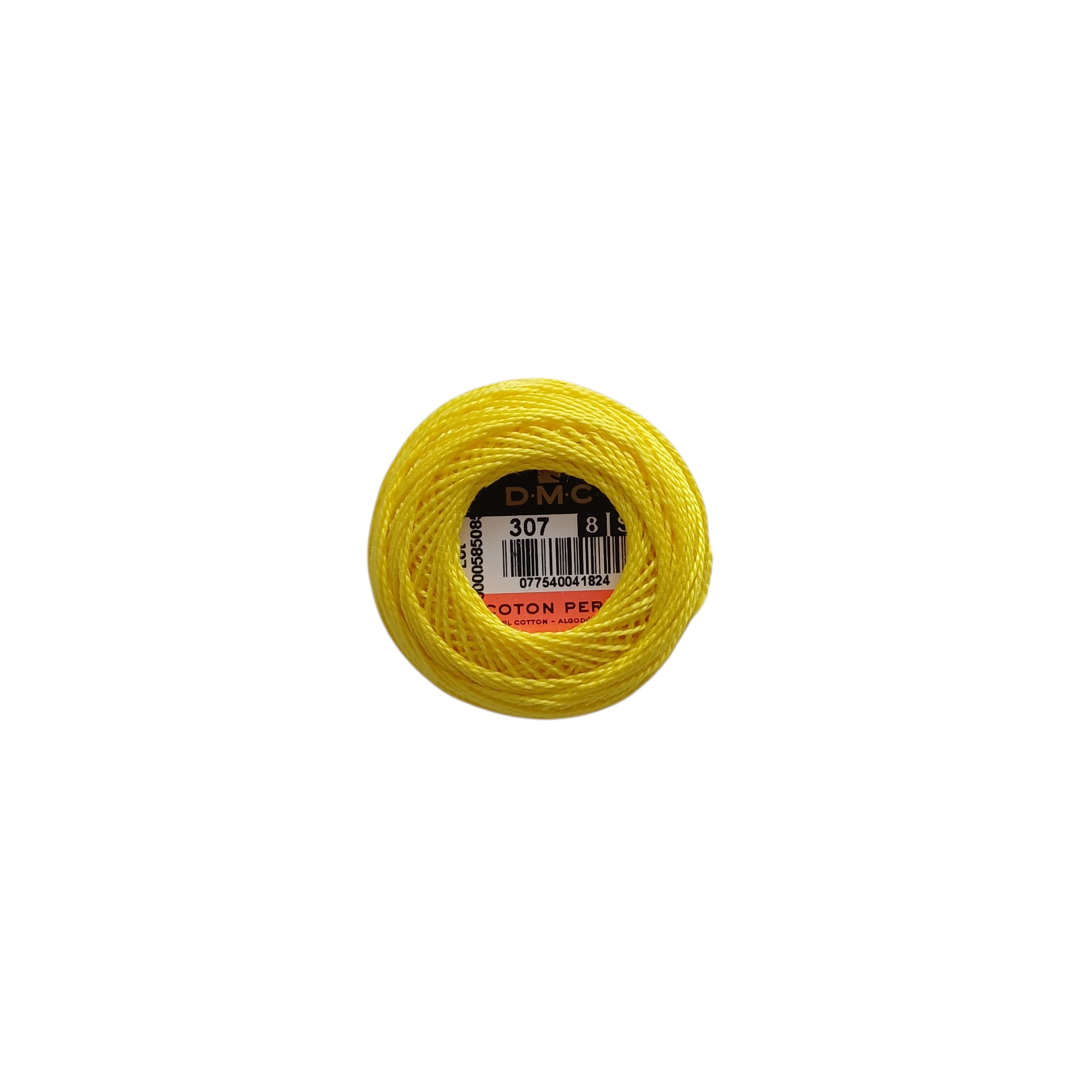 DMC Coton Perlé No. 8 - Colour No. 307