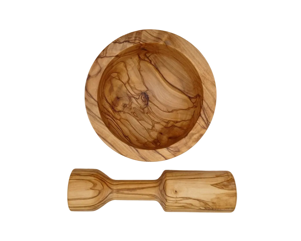 Olive Wood Mortar & Pestle
