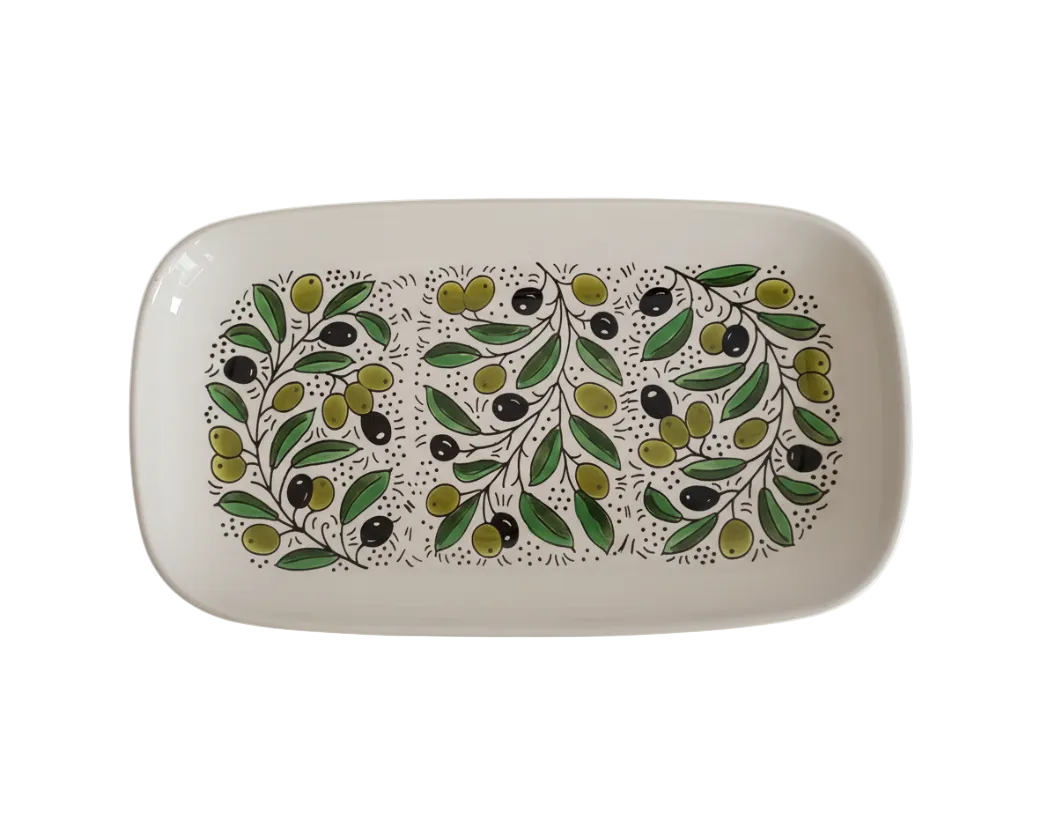 33 cm Rectangular Ceramic Plate