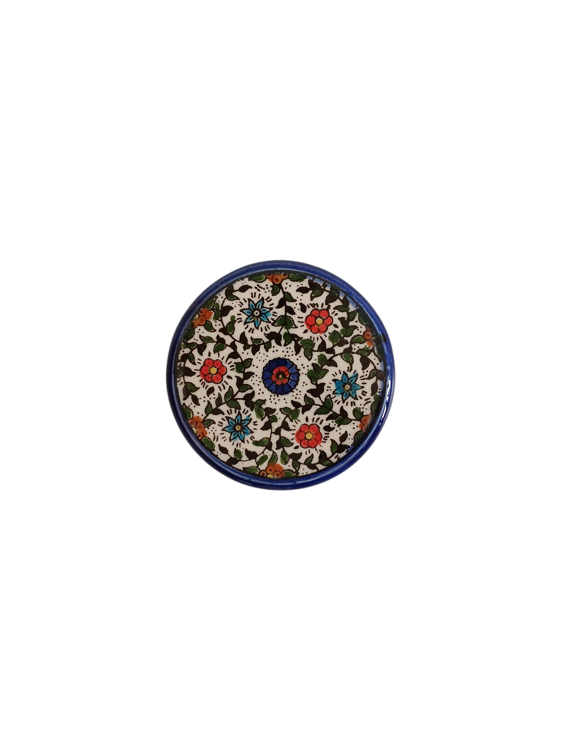 7 cm Ceramic Magnet - Colourful Flowers