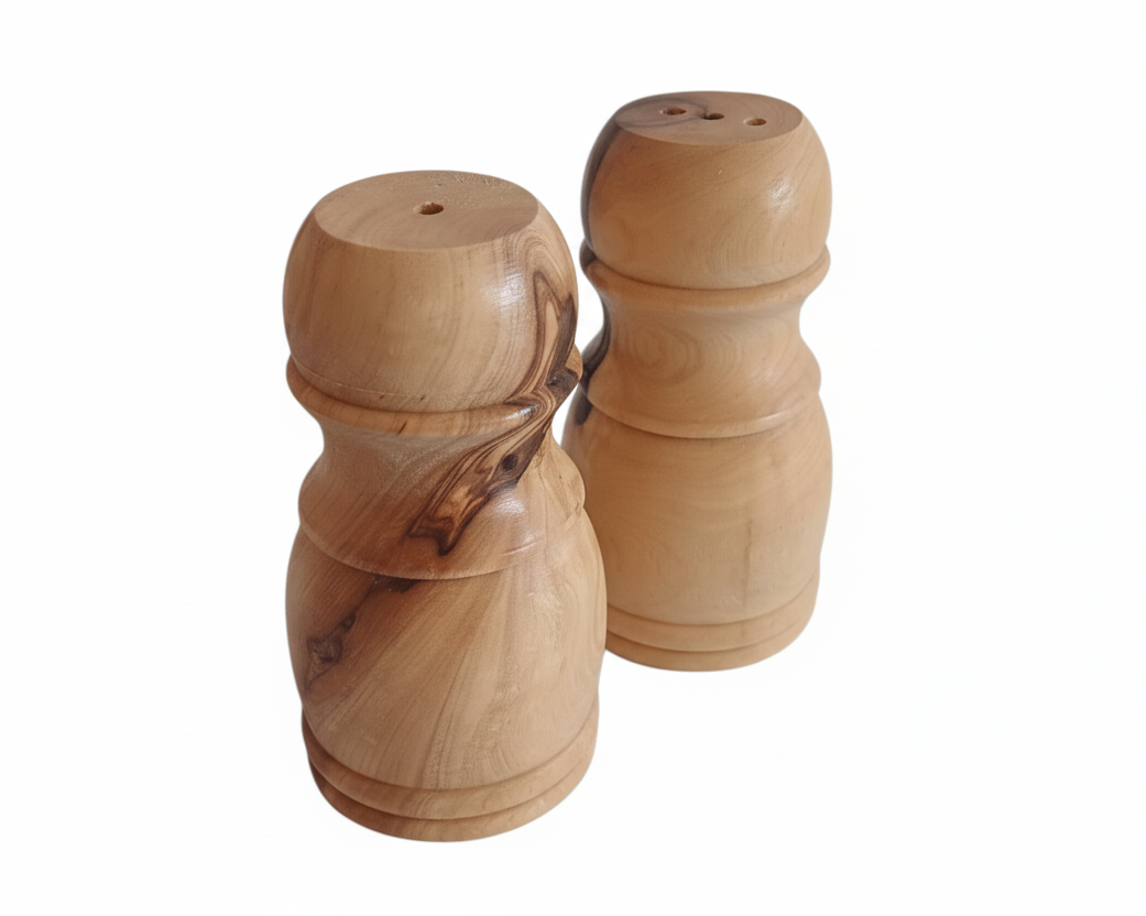 Olive Wood Salt & Pepper Set