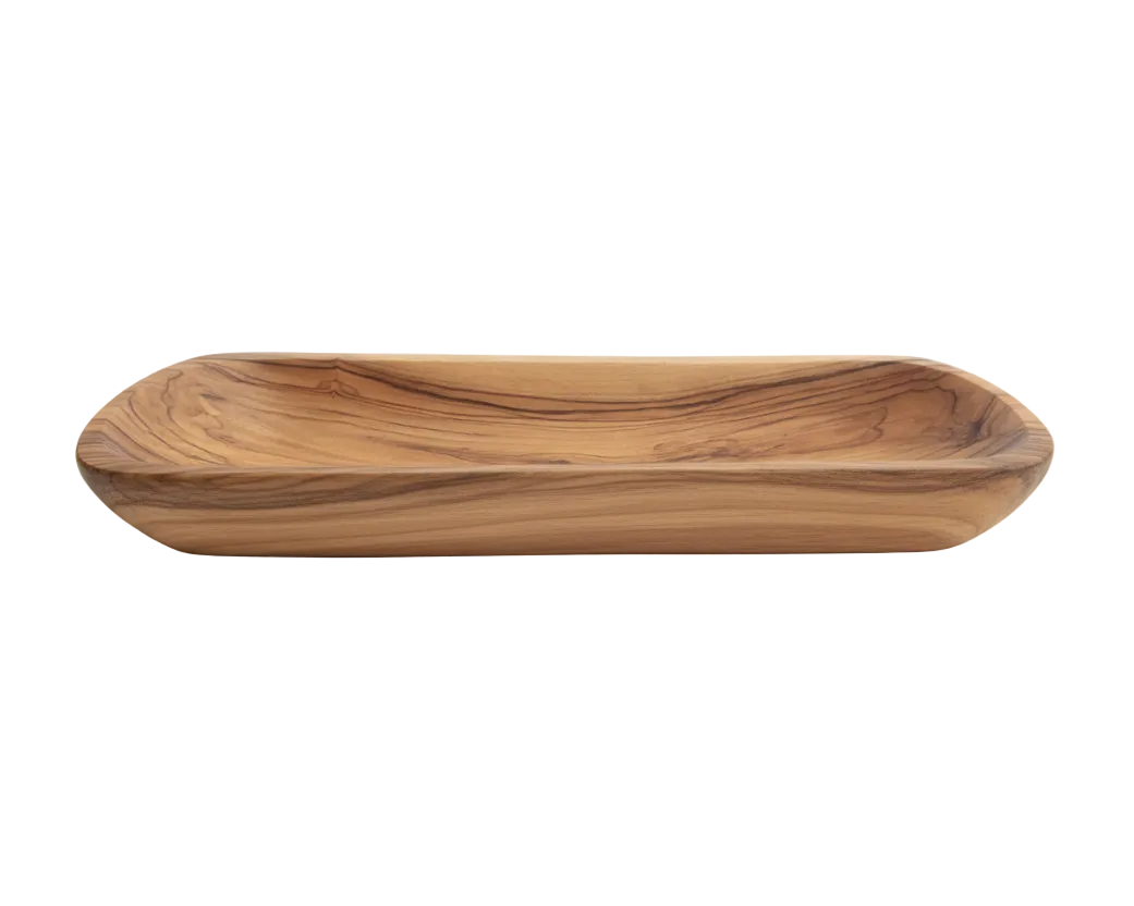 Olive Wood Crackers Plate