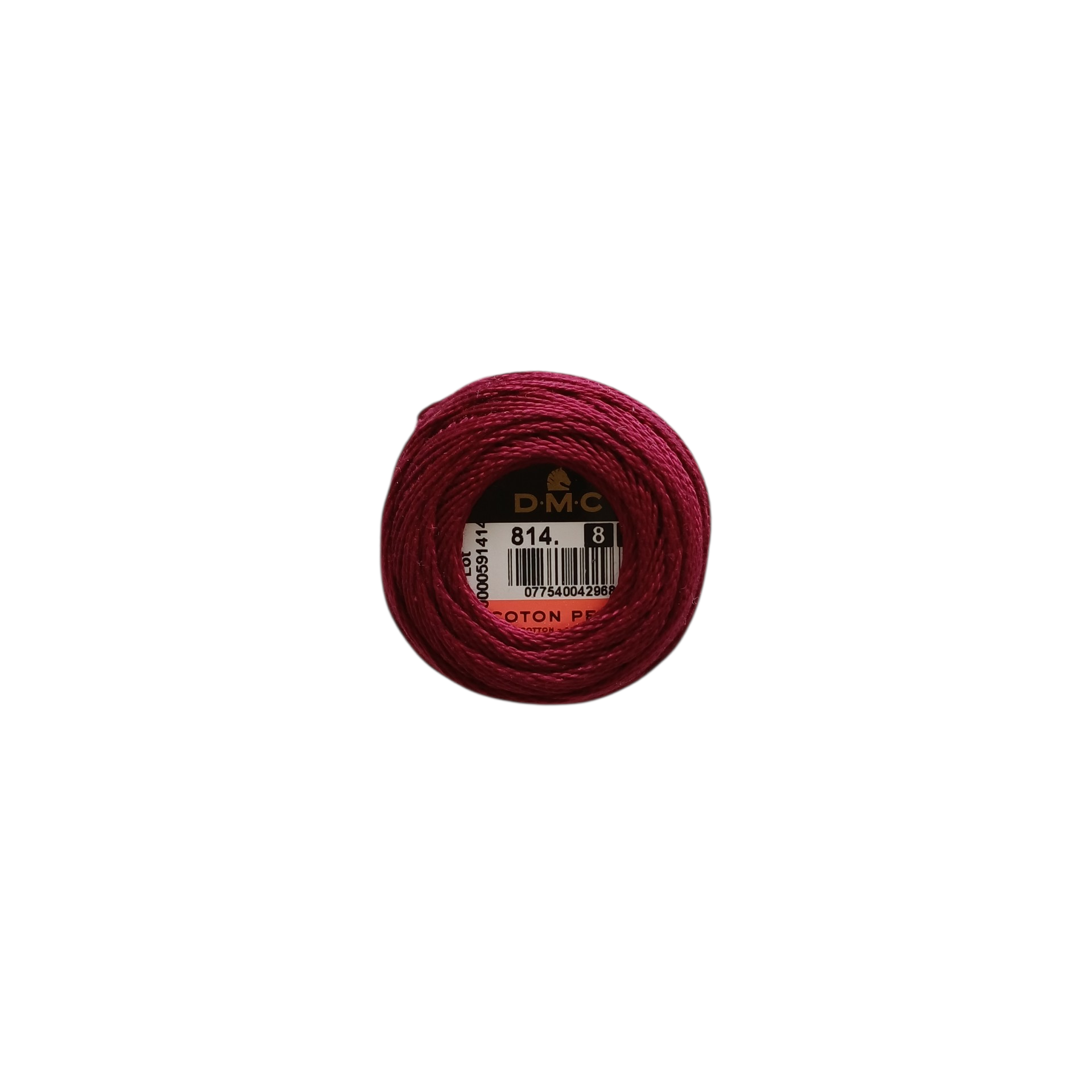 DMC Coton Perlé No. 8 - Colour No. 814