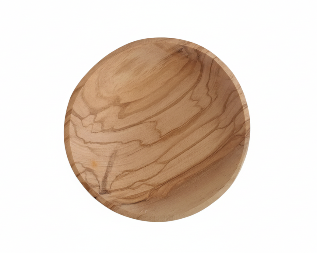 Olive Wood Round Plate